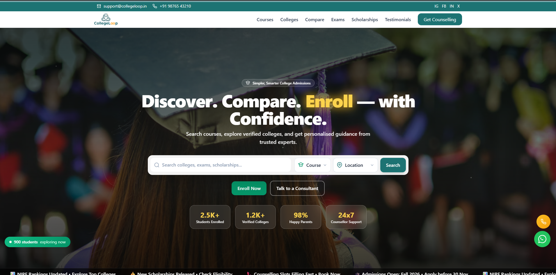 CollegePin — Lead Gen